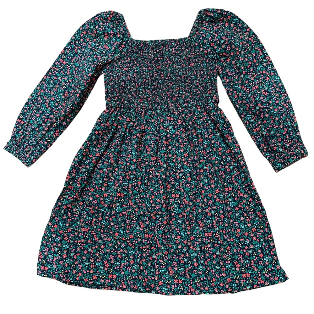 NWT Crewcuts floral dress with puff sleeves size 8